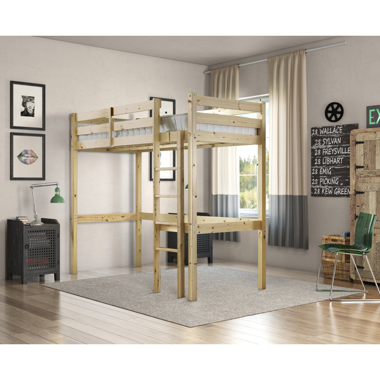 Wayfair loft bed clearance with desk